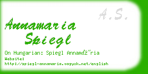 annamaria spiegl business card